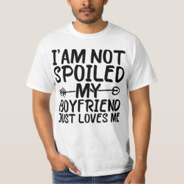 Camiseta No estoy malcriado, mi novio me quiere divertido