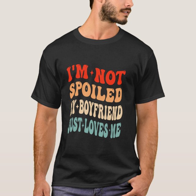 Camiseta No estoy malcriado Mi novio me quiere sólo Valenti (Anverso)