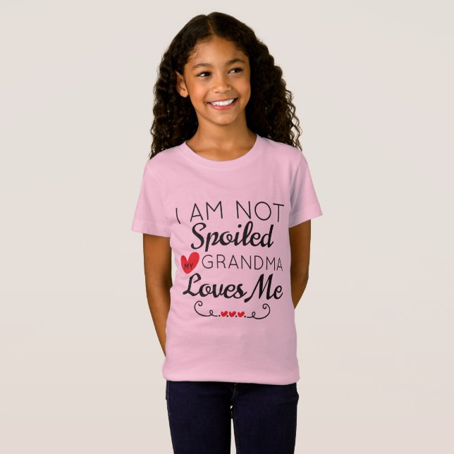 Camiseta No estoy mimado, mi abuela me ama a mi familia (Anverso completo)