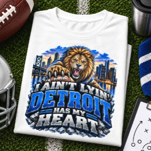 Camiseta No Estoy Mintiendo Detroit Tiene Mi Corazón Fútbol