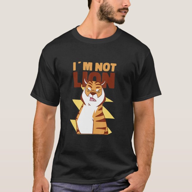 Camiseta No estoy mintiendo el tigre de león (Anverso)