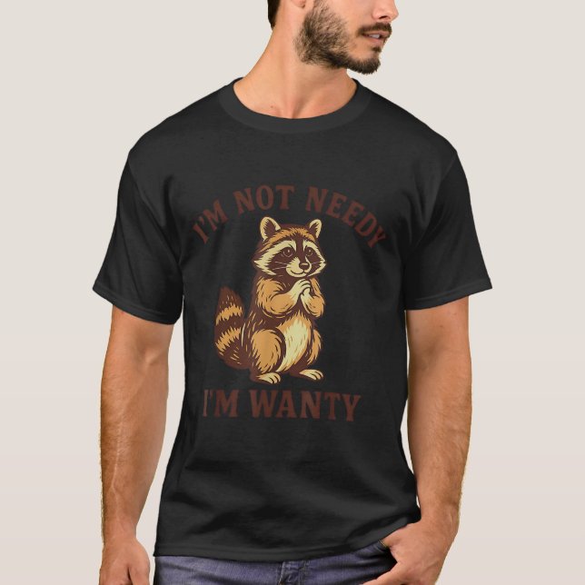 Camiseta No Estoy Necesitada De Vértigo Racoon Gracioso Par (Anverso)