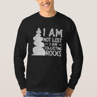 Camiseta No estoy perdido, estoy coleccionando rocas Geolog