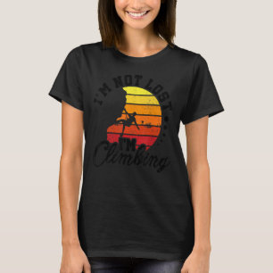Camiseta No estoy perdido estoy escalando Boulder Rock Clim