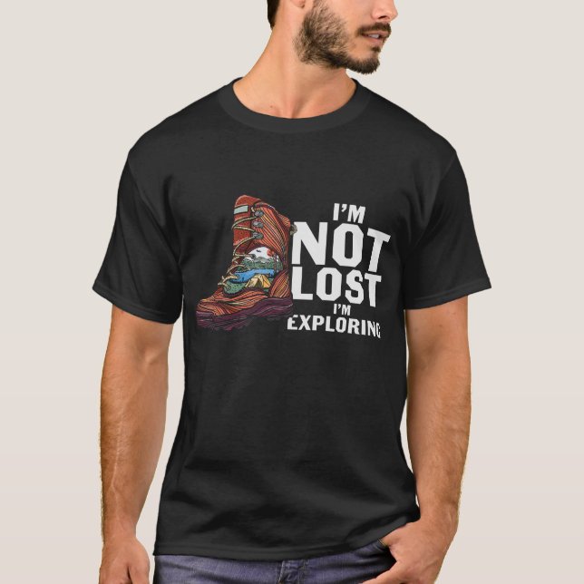 Camiseta No estoy perdido, estoy explorando (Anverso)
