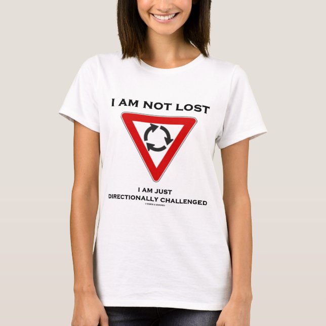 Camiseta No Estoy Perdido, Solo Soy Desafiado Direccionalme (Anverso)