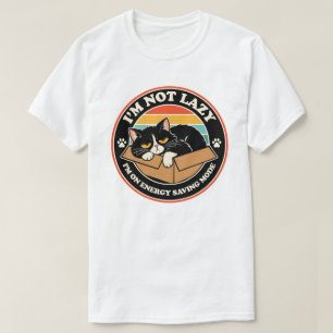 Camiseta No Estoy Perezoso Estoy En Modo De Ahorro De Energ