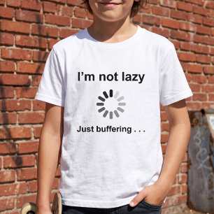 Camiseta No Estoy Perezoso, Solo Estoy Cargando - Chiste de