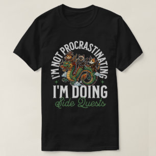 Camiseta No Estoy Posponiendo Misiones Secundarias Gatos Dr