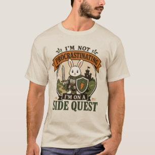 Camiseta No Estoy Procrastinando Caballero Conejo Misión Se