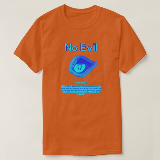 Camiseta No Evil - Logotipo de Ola Tropical - (Diseño del anverso)