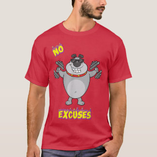Camiseta No Excusas Motivación De Gimnasio Novelt De Chiste