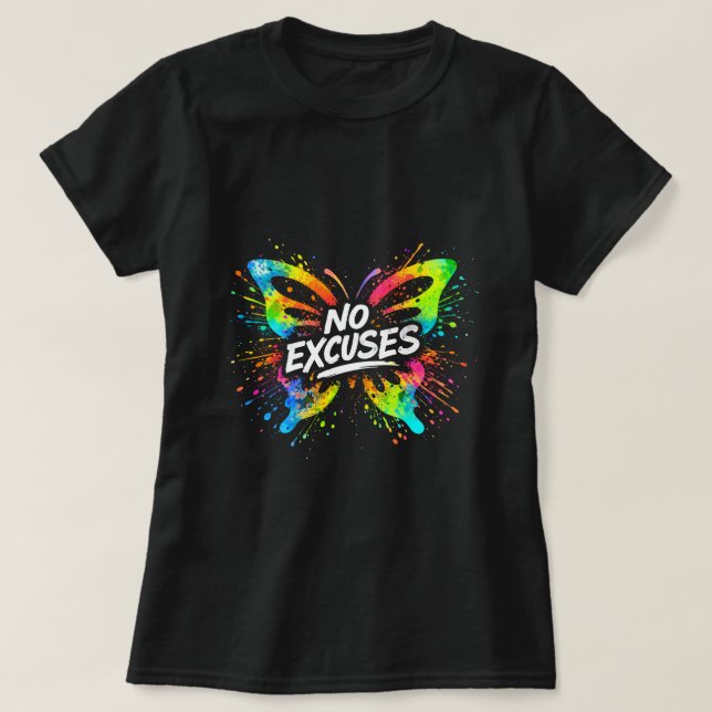 Camiseta No Excuses Butterfly 0047698-FB (Diseño del anverso)
