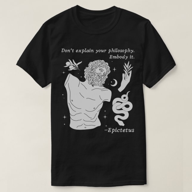 Camiseta No Explique Su Epicacia Filosófica: Epicacia Estét (Diseño del anverso)