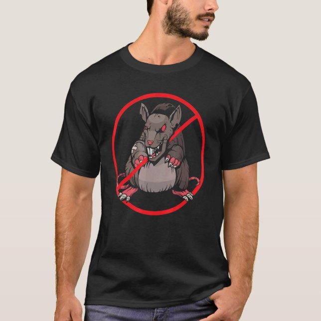 Camiseta No Exterminador De Rótulos Raras Control Animal Pe (Anverso)
