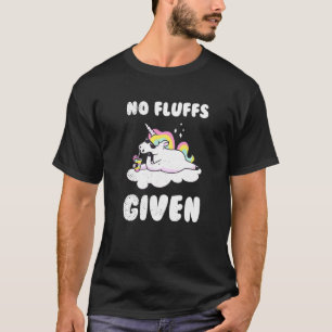 Camiseta No Fluffs Given Funny Cool Unicorn Cute Rainbow