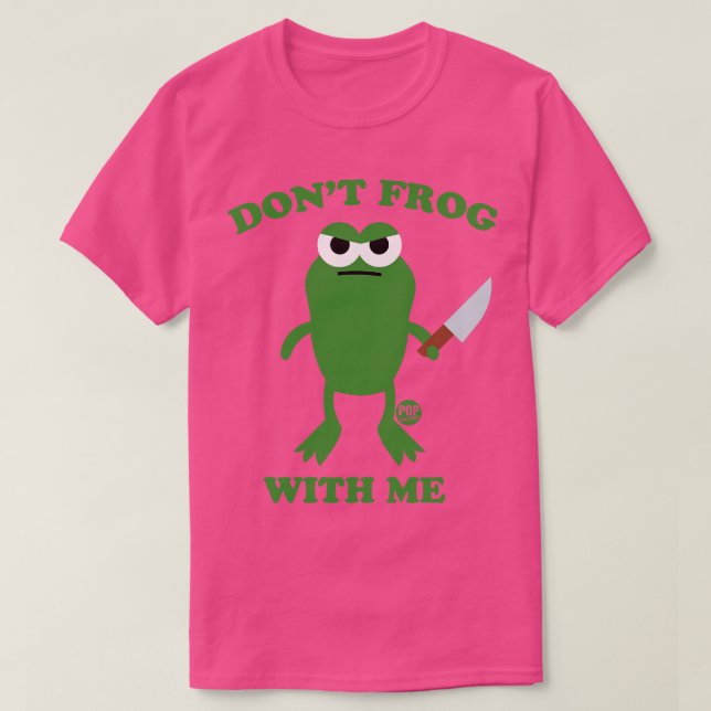 CAMISETA NO FROG CONMIGO (Diseño del anverso)