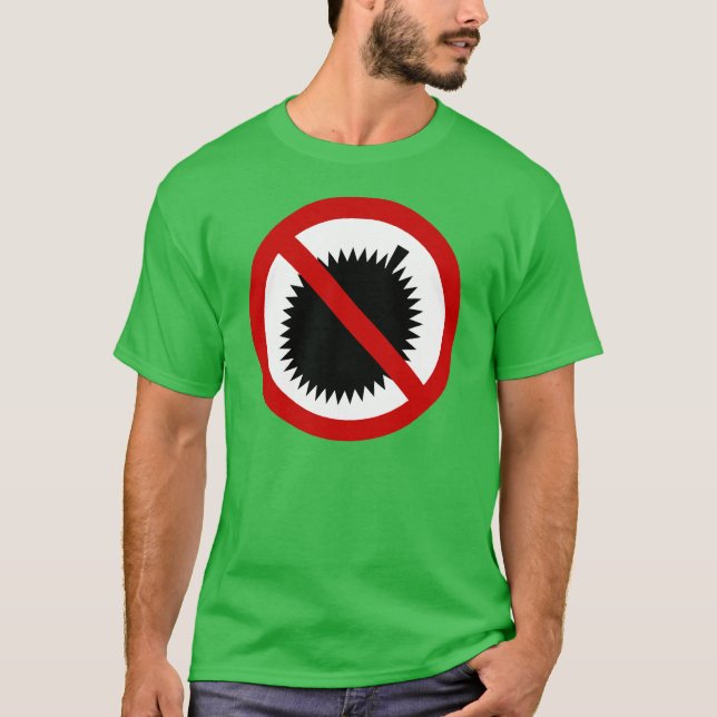 Camiseta NO Fruta tropical duriana ⚠ Rótulo tailandés ⚠ (Anverso)