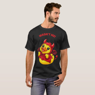Camiseta No Fui Yo Diablillo Pato de Goma Halloween