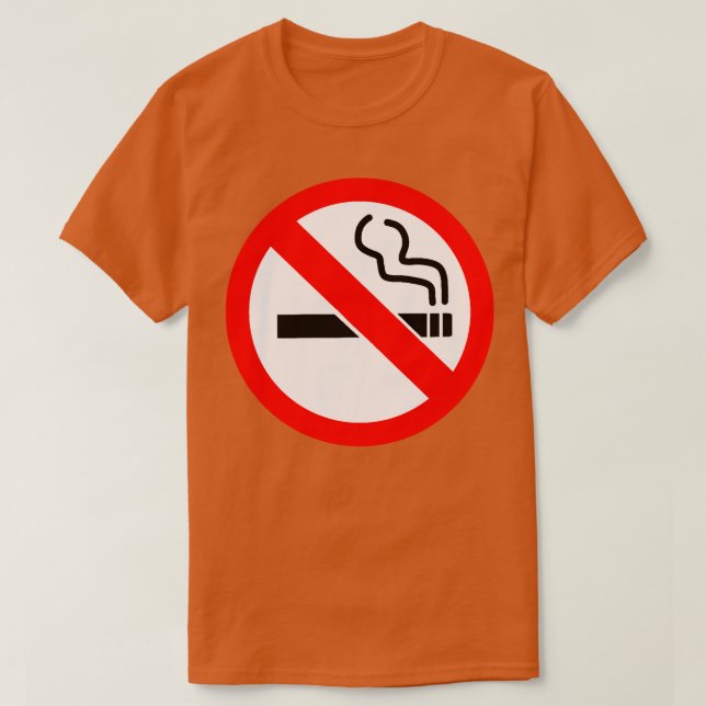 Camiseta No fumar (Diseño del anverso)