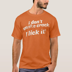Camiseta No Fumo Crack Me Encanta Humor Adulto Gracioso