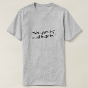 Camiseta No funciona con todas las baterías.