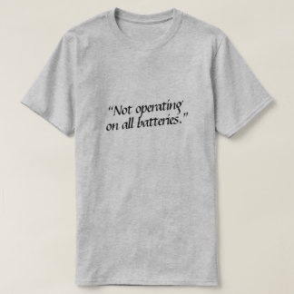 Camiseta No funciona con todas las baterías.
