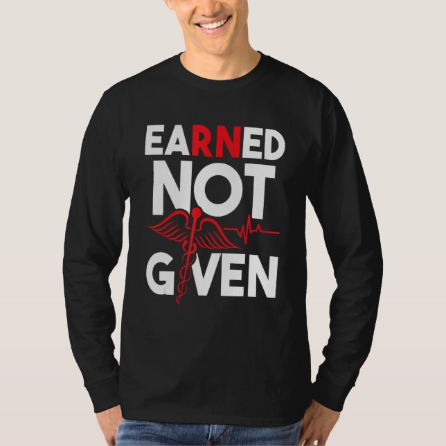 Camiseta No Ganado - Enfermería De Enfermeras Registrada RN (Anverso)