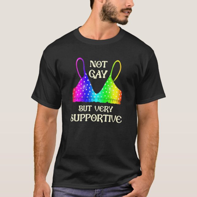 Camiseta No Gay Pero Muy Satisfactorio Gay Lgbt Orgullo Fun (Anverso)