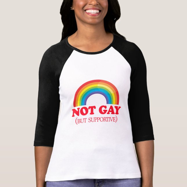 Camiseta NO GAY, sino de apoyo (Anverso)