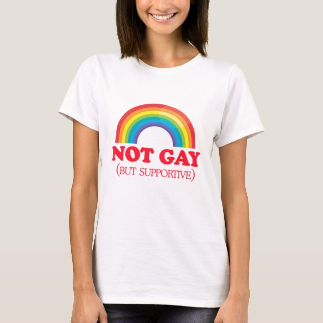 Camiseta NO GAY, sino de apoyo (Anverso)