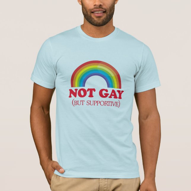 Camiseta NO GAY, sino de apoyo (Anverso)