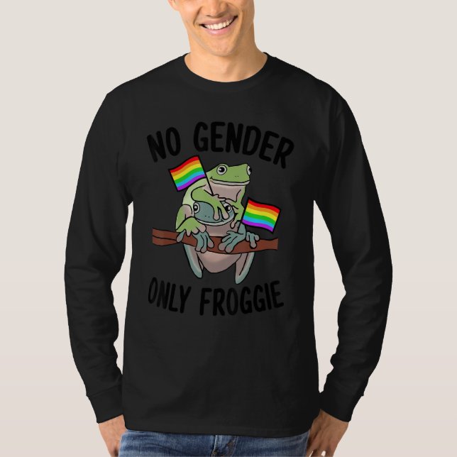 Camiseta No Gender Only Froggie Proud Gay LGBT (Anverso)