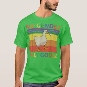 Camiseta No Gender Only Goose Duck Non Binary Rainbow Flag