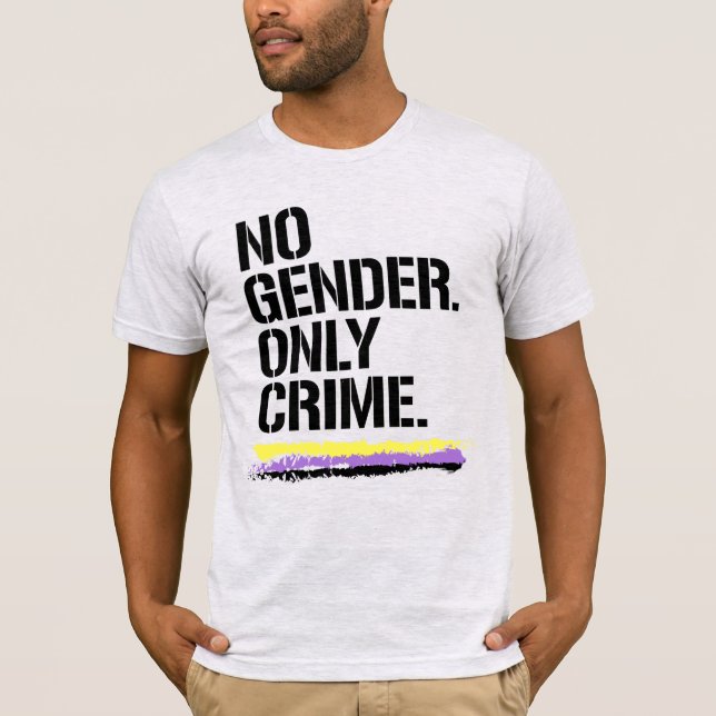 Camiseta No género solo crimen (Anverso)