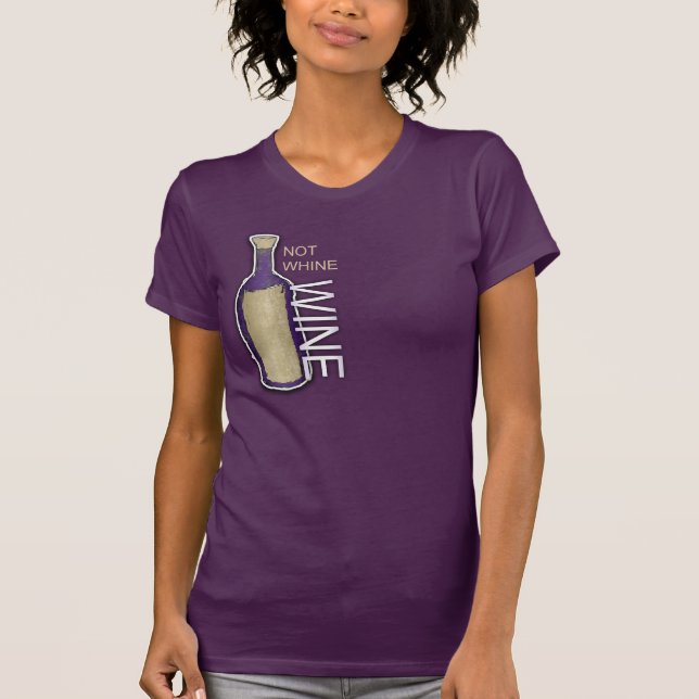 Camiseta No gimoteo, vino (Anverso)