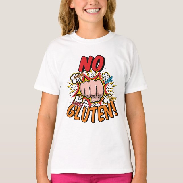 Camiseta No Gluten Comic (Anverso)