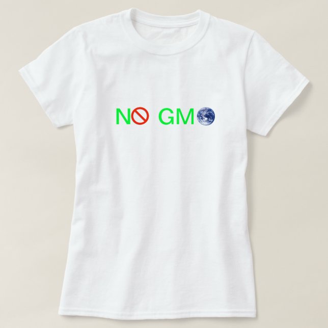 CAMISETA NO GMO (Diseño del anverso)