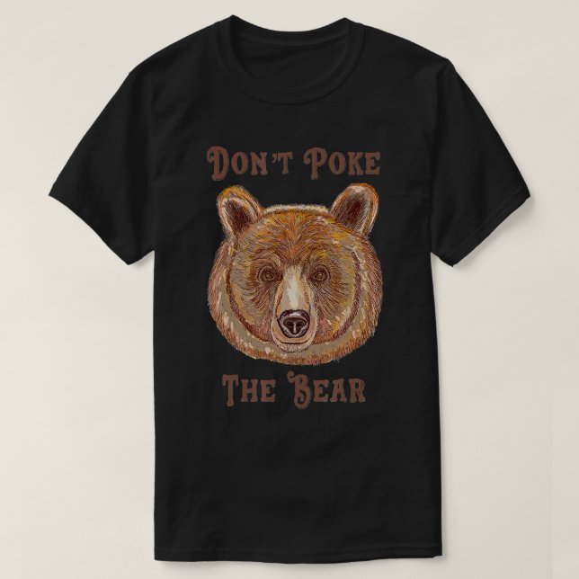 Camiseta No golpear al oso (Diseño del anverso)