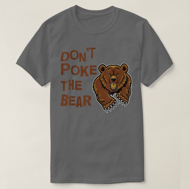 Camiseta No golpear al oso T (Diseño del anverso)