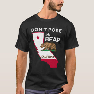 Camiseta No golpee el diseño de la república de las califor