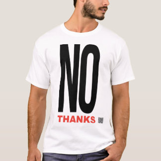 Camiseta No gracias a blanco