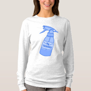 Camiseta No, Gracias. Botella de Spray Humor Sassy