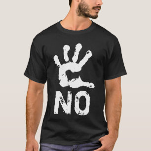 Camiseta NO gracioso personalizable elegante negro
