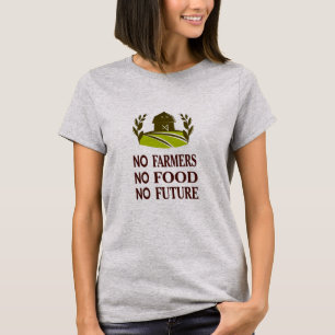 Camiseta no granjeros ni alimentos ni futura acero ligero