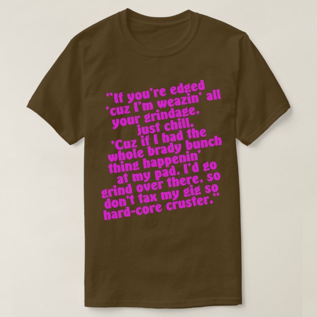 Camiseta No gravar mi Gig (Diseño del anverso)