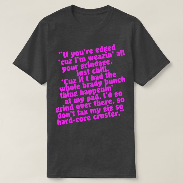 Camiseta No gravar mi Gig (Diseño del anverso)