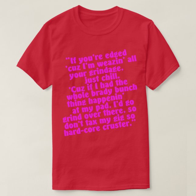 Camiseta No gravar mi Gig (Diseño del anverso)