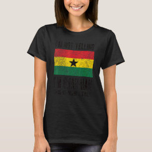 Camiseta No gritando, soy ghanés, Ghana, bandera ghanesa, r