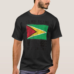 Camiseta No gritando soy la raíz guyanesa de Guyana